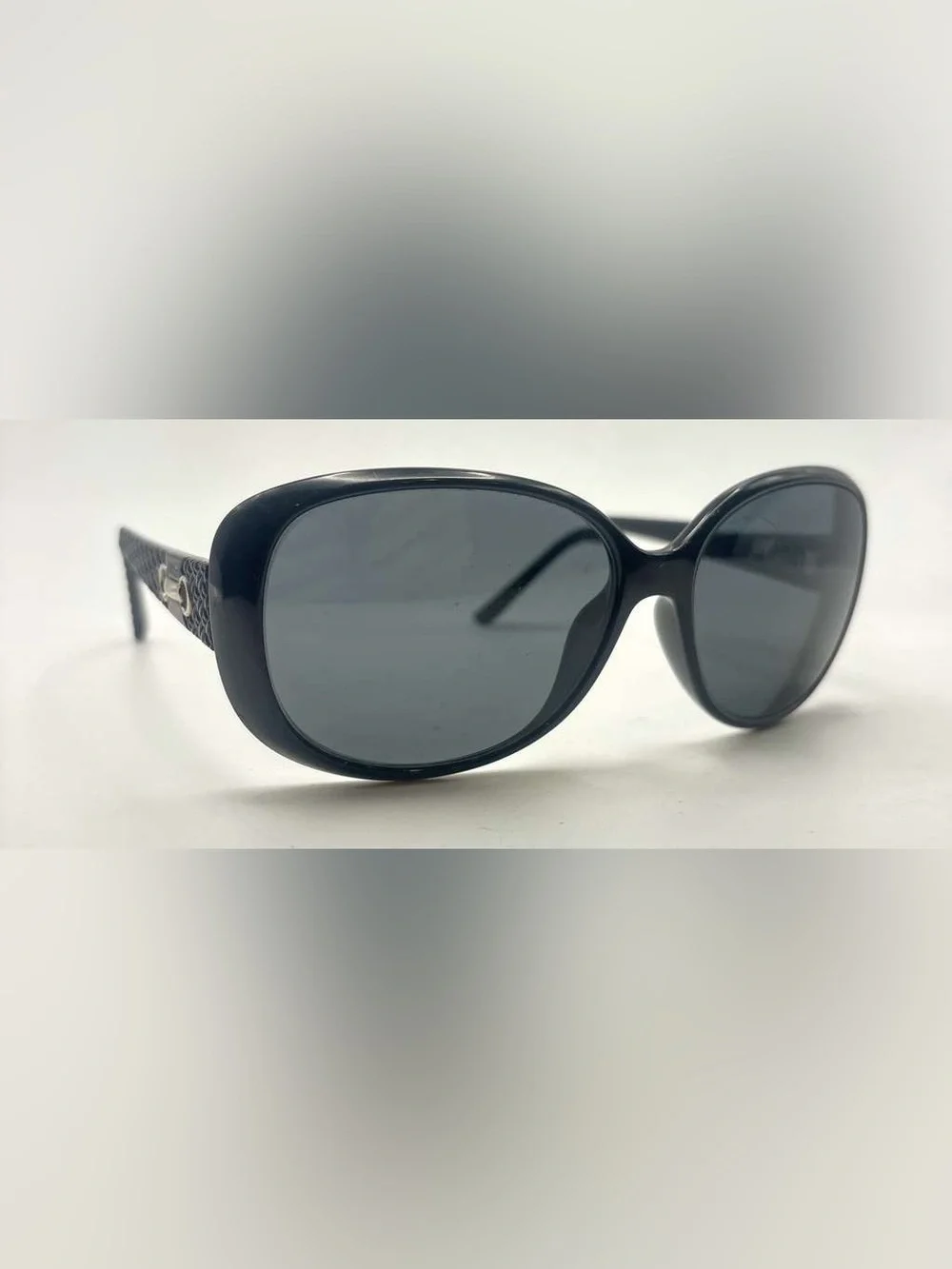 Nicole Miller Black Oval Sunglasses Frames Only